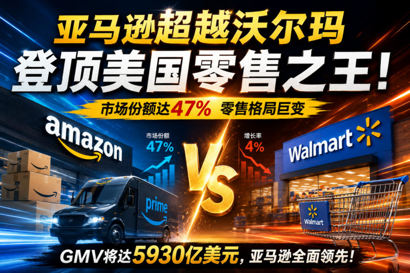 亚马逊超越沃尔玛，美国最大零售商正式易主-墨攻推广MOGOEC
