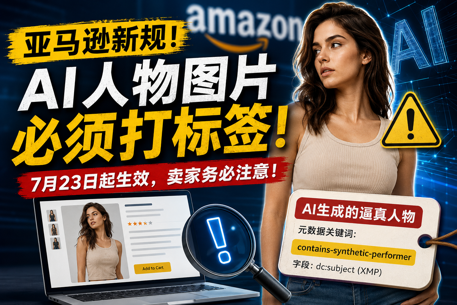亚马逊AI图片合规升级:哪些图要标,哪些图不用标?-墨攻推广MOGOEC