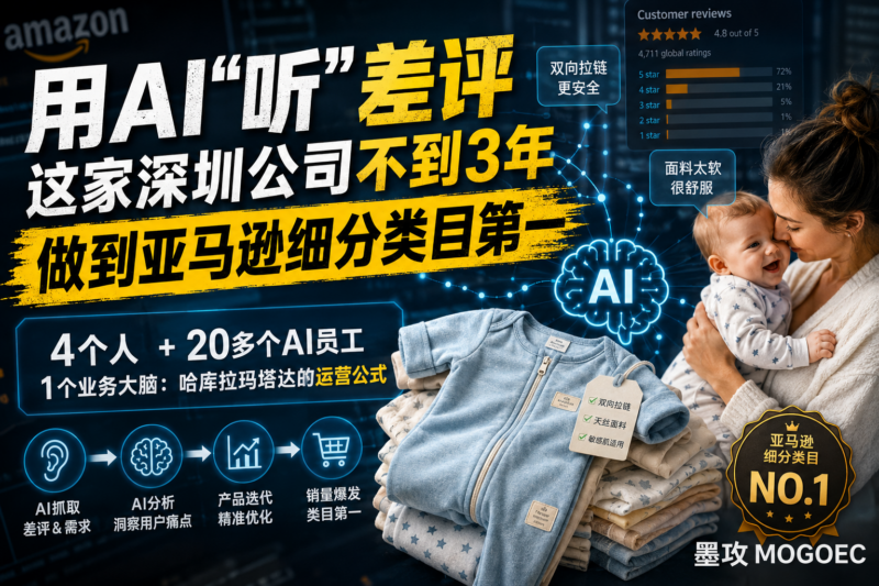 两年半做到类目第一，这家深圳公司的AI用法不一样-墨攻推广MOGOEC