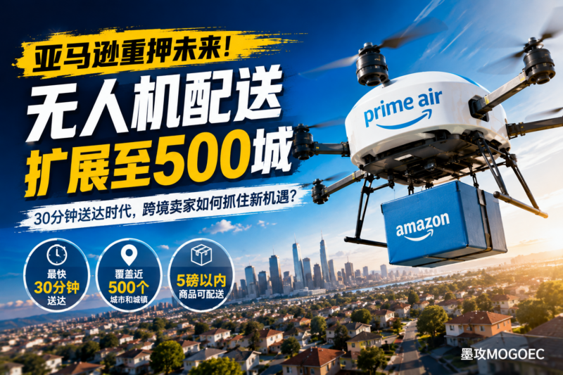 亚马逊无人机今年冲击100万单:未来什么产品更容易吃到物流红利?-墨攻推广MOGOEC
