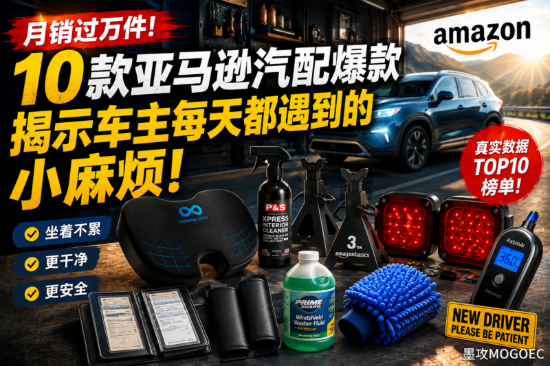 月销过万的10款亚马逊汽车用品,暴露了一个被忽略的大市场-墨攻推广MOGOEC
