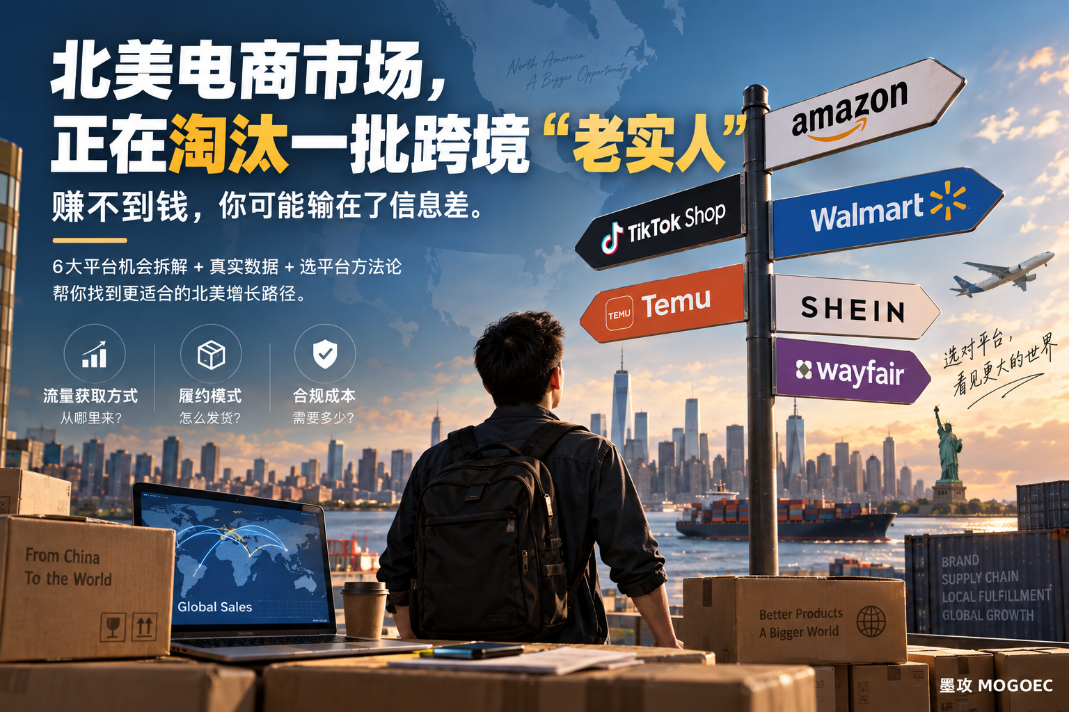 Amazon、TikTok、Walmart、Temu,到底哪个更适合中国卖家?