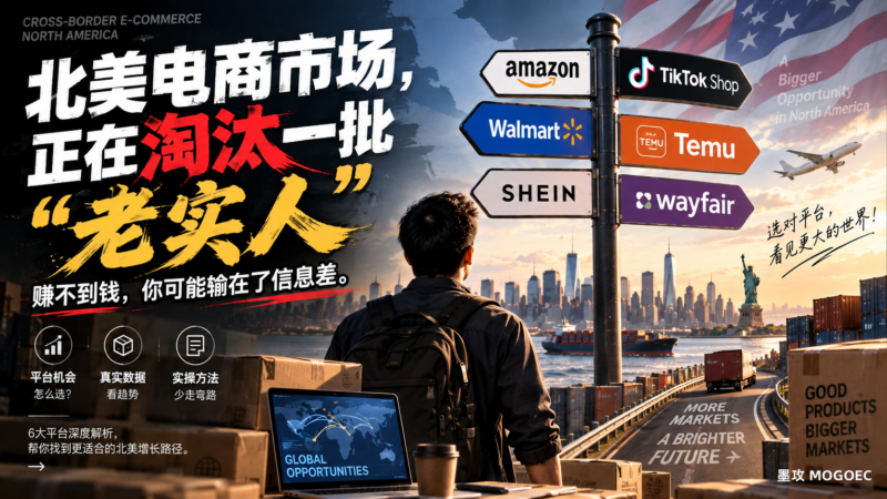 Amazon、TikTok、Walmart、Temu,到底哪个更适合中国卖家?-墨攻推广MOGOEC